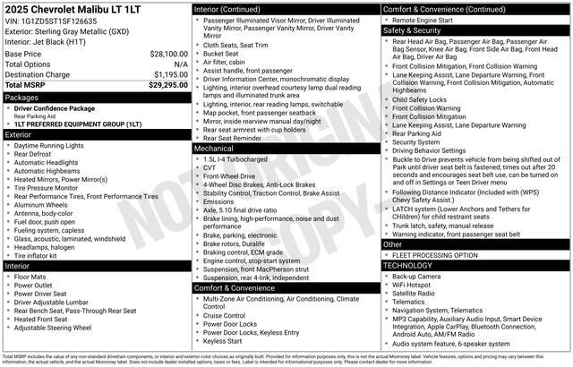 2025 Chevrolet Malibu 1LT