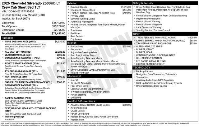 2026 Chevrolet Silverado 2500 HD LT