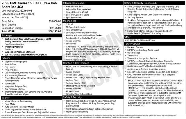 2025 GMC Sierra 1500 SLT